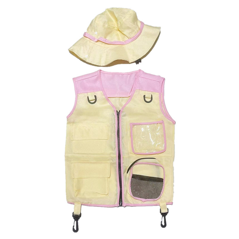 Outdoor Adventure Kids Party - Chaleco y Sombrero de Explorador para