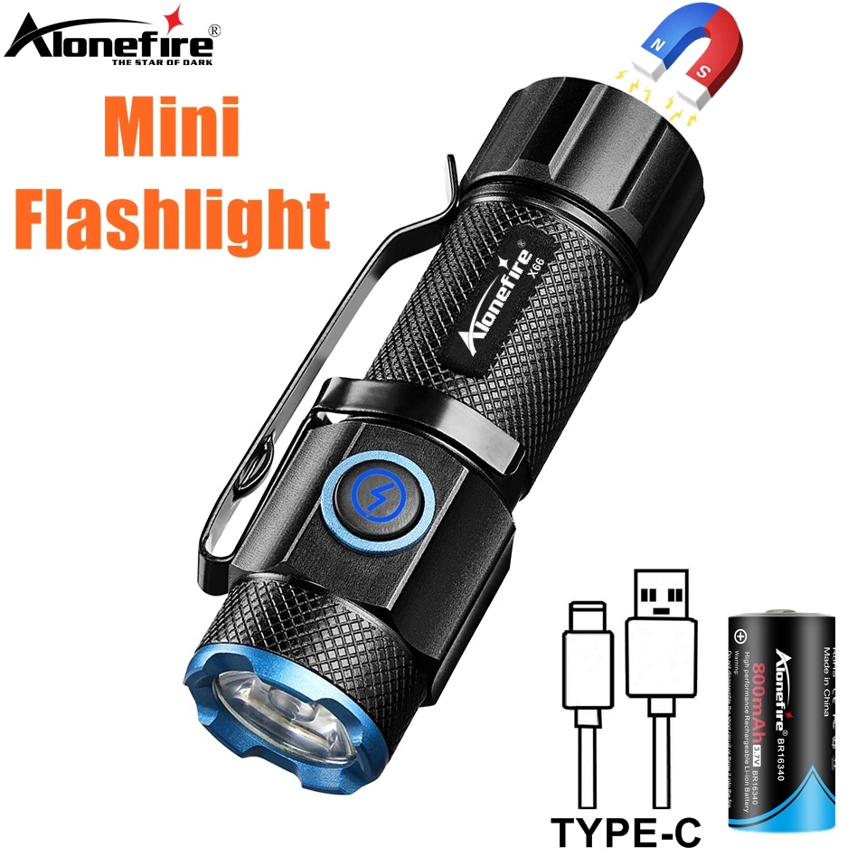 Outdoor Adventure Inc - Mini Linterna de 6500K, Alta Luminosidad,