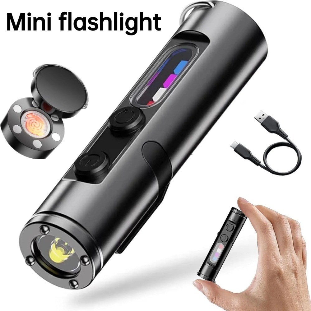 Outdoor Adventure Trips - Mini linterna LED recargable tipo C