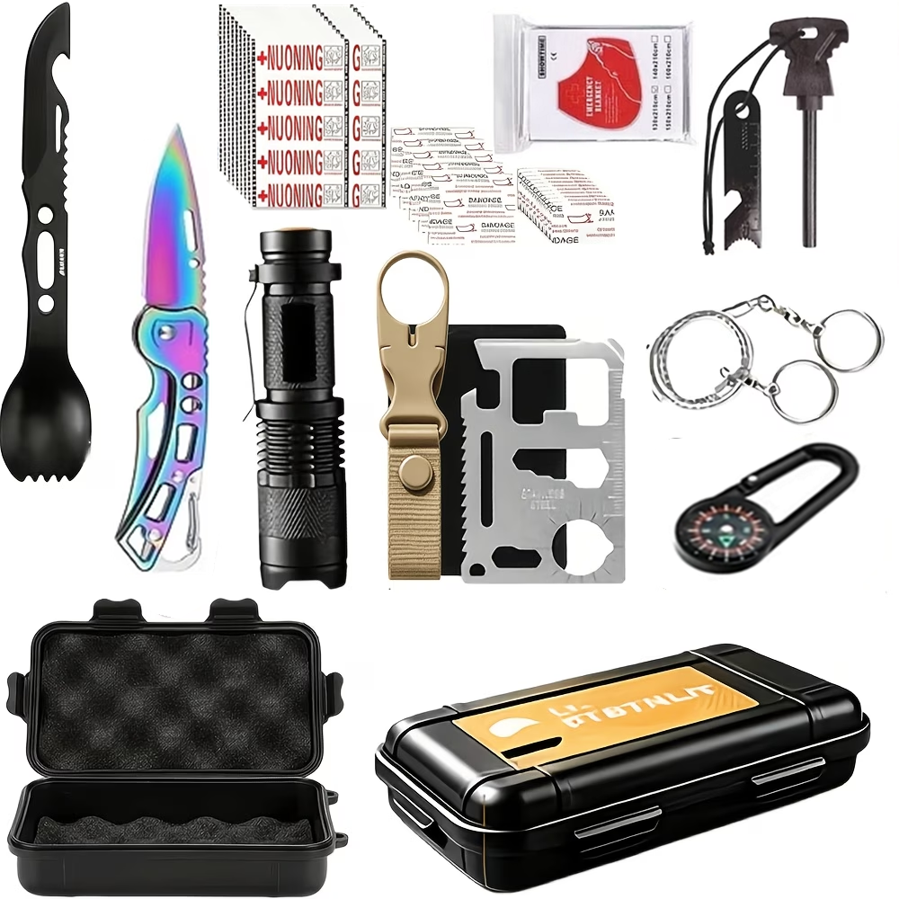 Outdoor Adventure Gifts - Kit de supervivencia definitivo para hombres:
