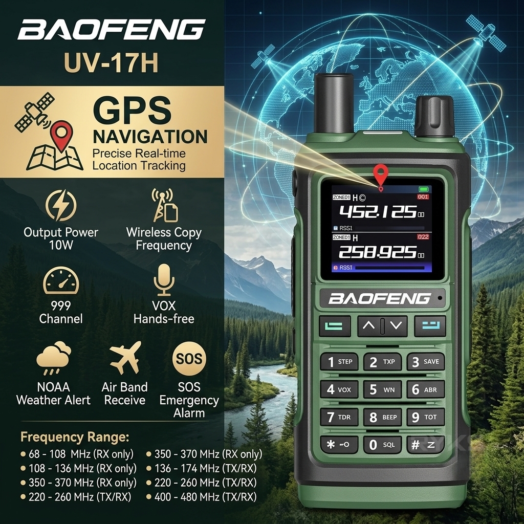 Outdoor Adventure Inc - Radio de Aventura para Exteriores Baofeng
