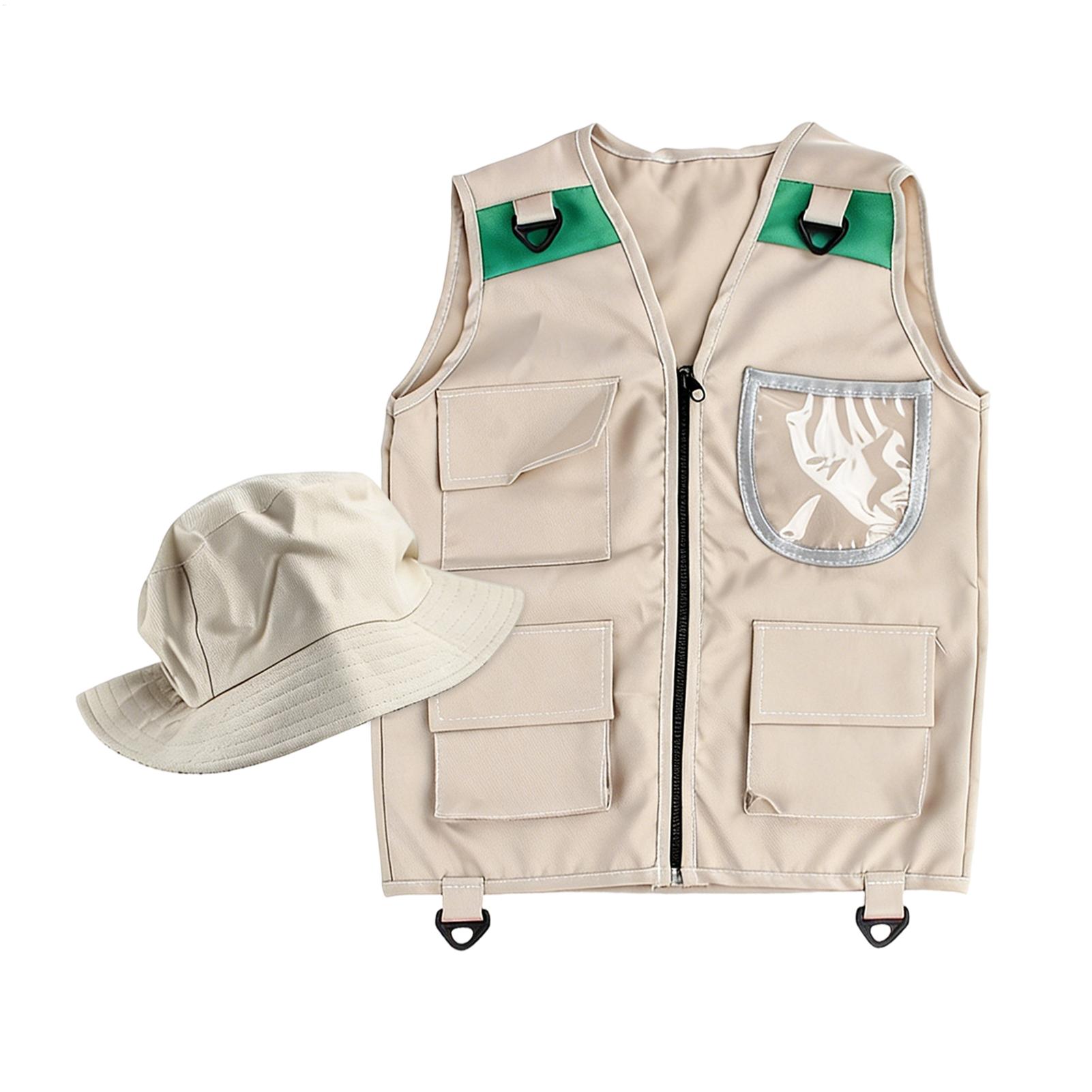 Outdoor Adventure Kids Party - Conjunto de Chaleco y Sombrero de