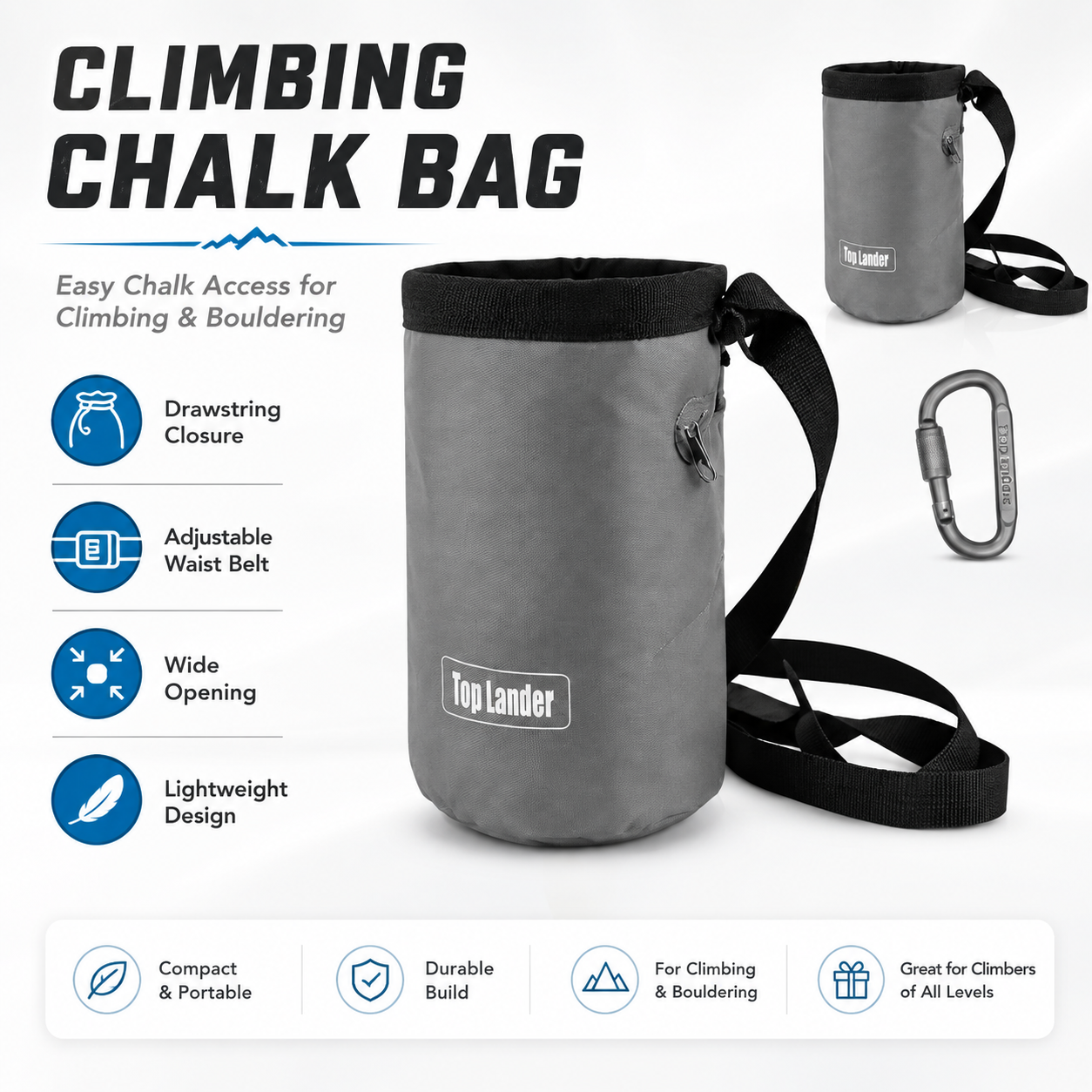 Chalk Bag Bouldering - Bolsa de Tiza para Escalada con