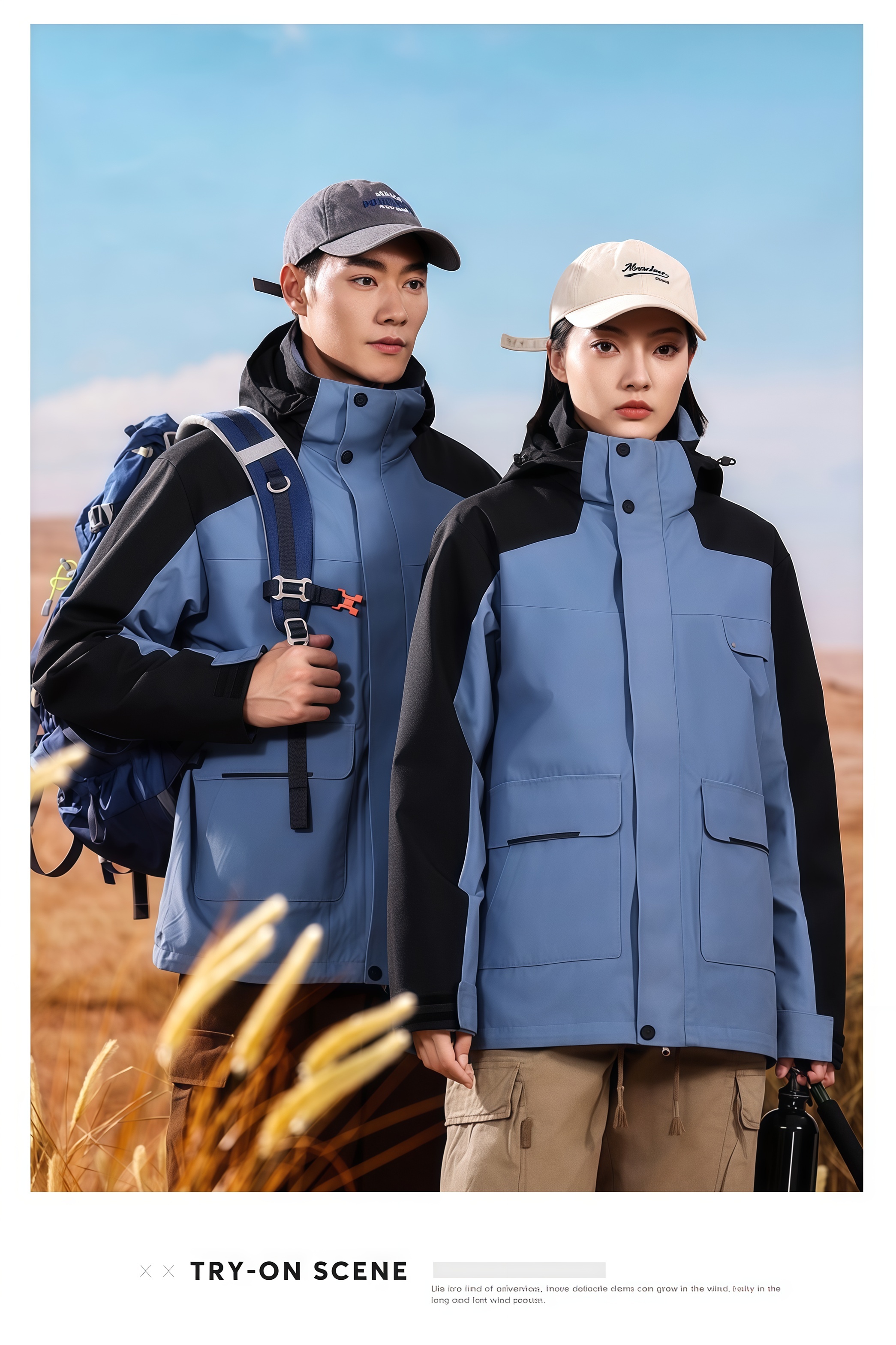Outdoor Adventure Windbreaker - Cortavientos con capucha interior de forro
