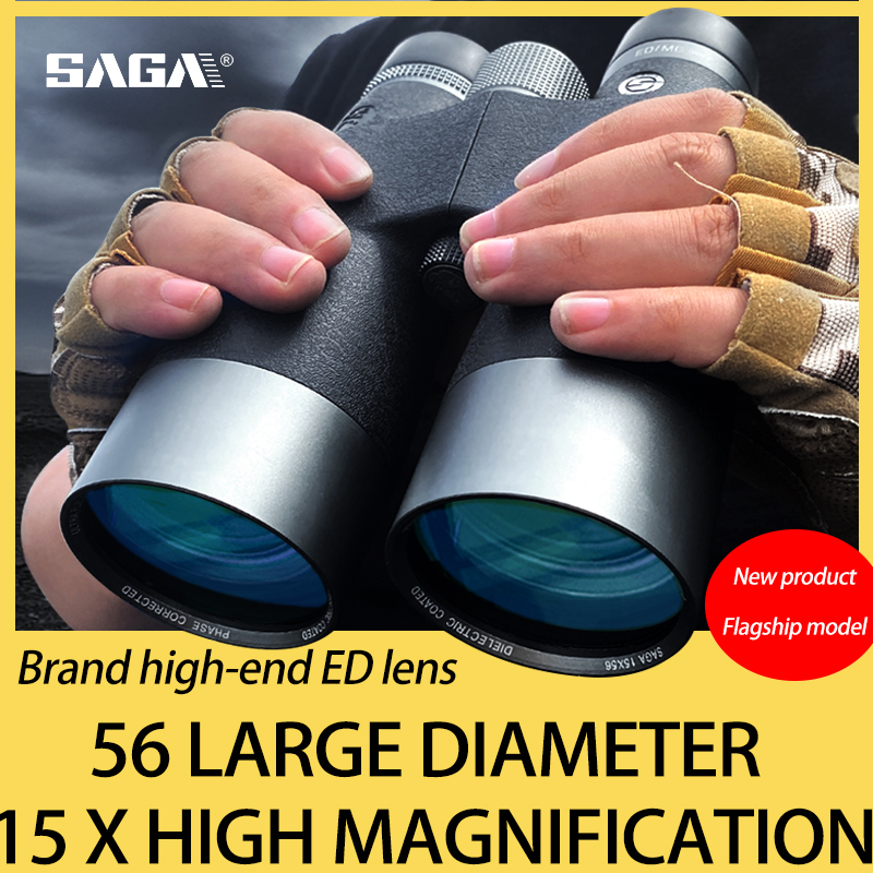 Outdoor Adventure Watches - SAGA-prismáticos profesionales ED Lens 15x56, adecuados