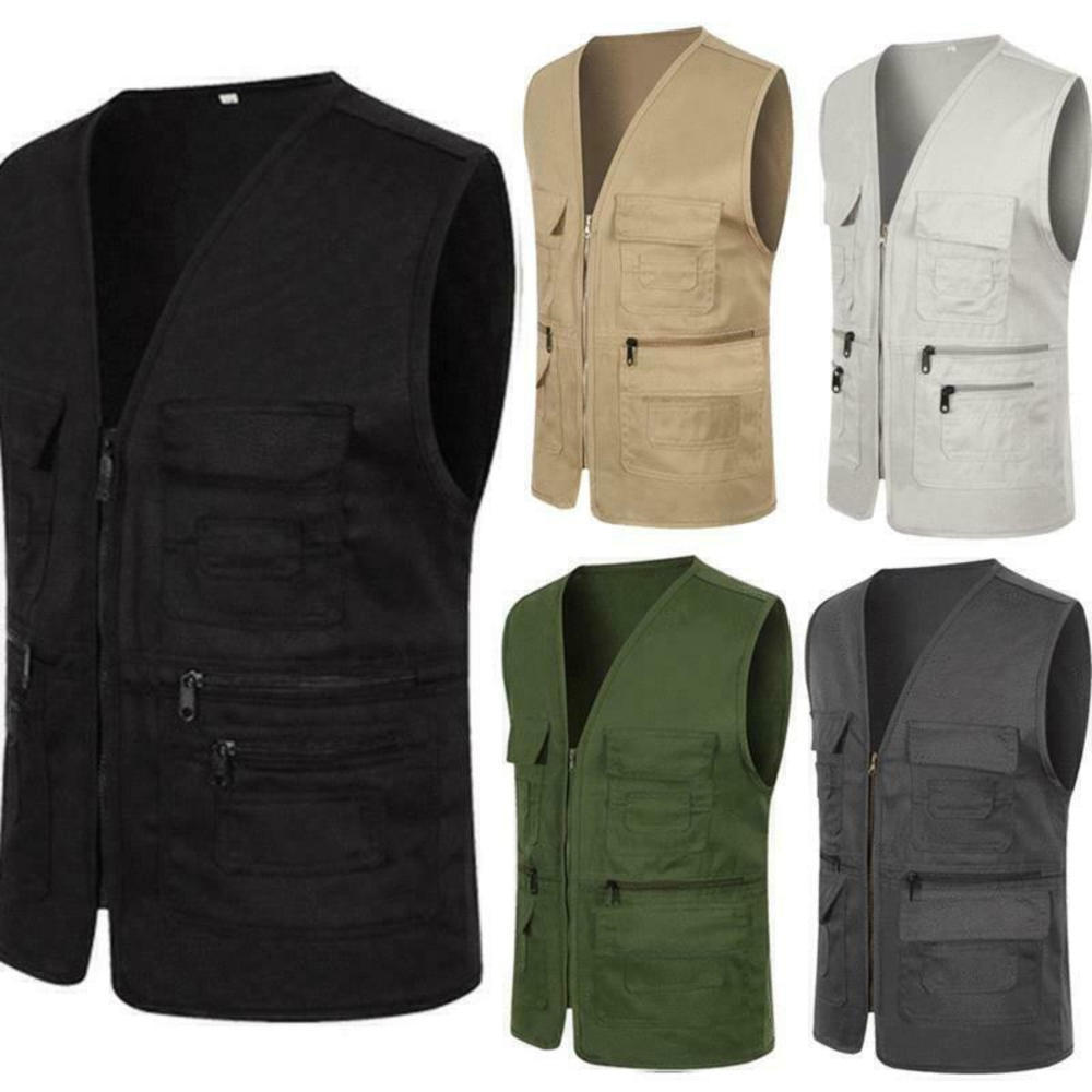 Outdoor Adventure Vest - Chaleco multibolsillo para hombre, ropa de