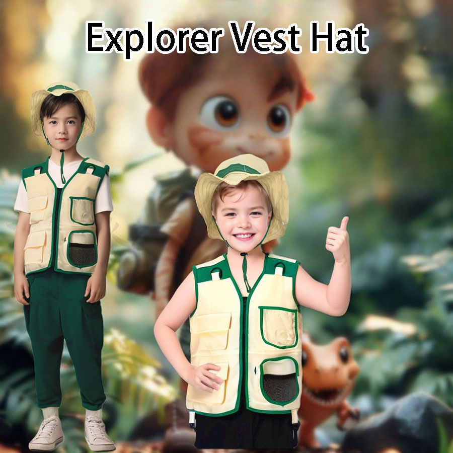 Outdoor Adventure Kids Party - Chaleco de explorador de Camping para
