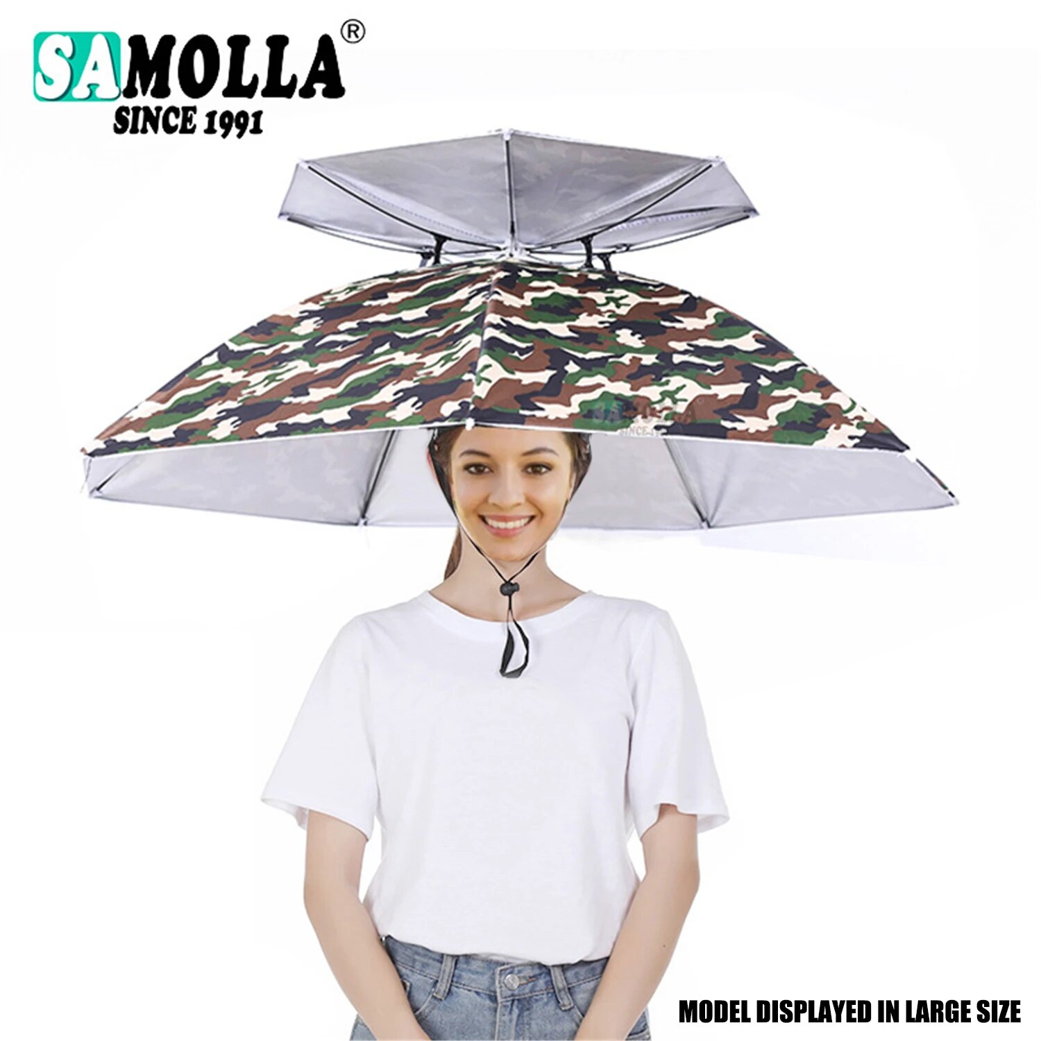 Outdoor Adventure Hat - Paraguas de lluvia, sombrero plegable, parasol