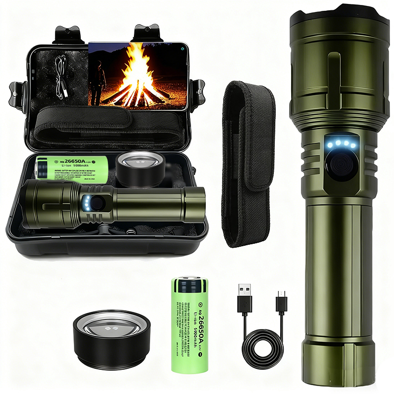 Outdoor Adventure Trips - Linterna ultrapotente, linterna de encendido concentrado,