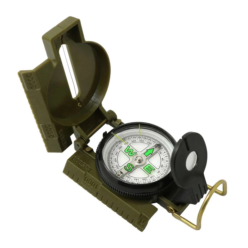 Outdoor Adventure Guide - Brújula Lensática Multifuncional Portátil con Fosforescencia,
