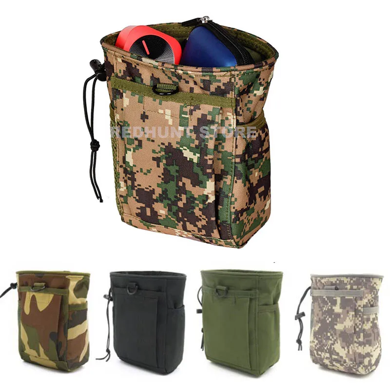 Chalk Bag Bouldering - Bolsa táctica Molle con cordón para