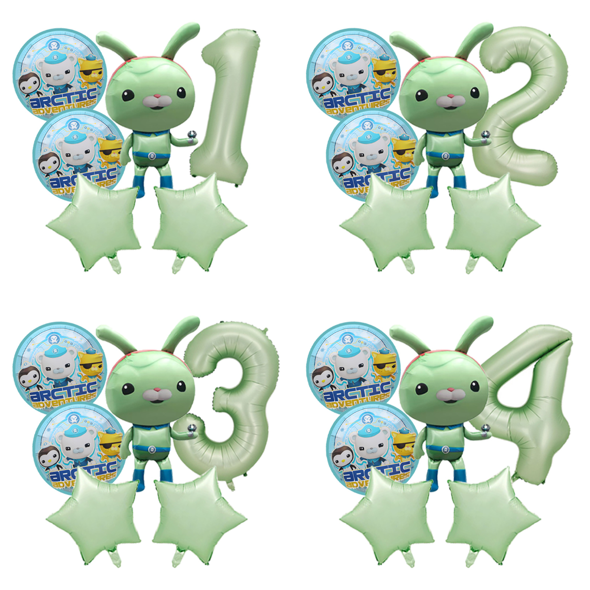 Outdoor Adventure Birthday Party - Set de Globos de Aluminio de