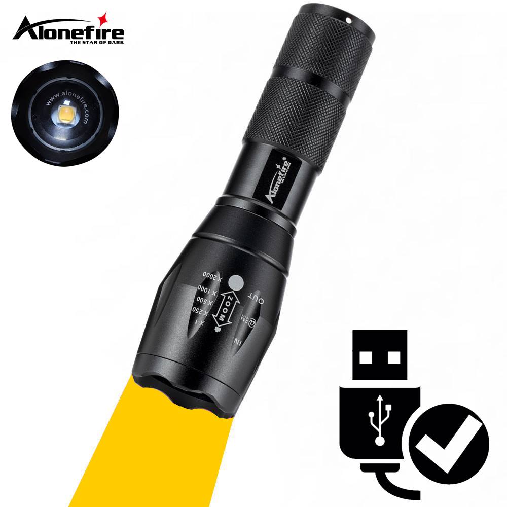 Outdoor Adventure Inc - Lámpara naranja con Zoom telescópico, linterna