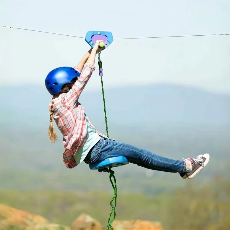 Outdoor Adventure Ziplines & Waterfall - Juego de tirolina para exteriores con