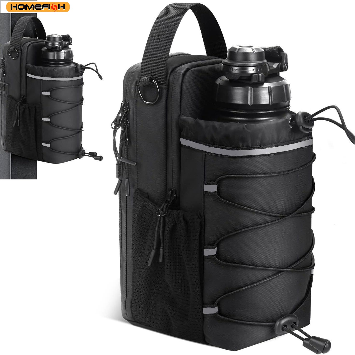 Chalk Bag Bouldering - Bolsa bandolera portátil magnética para botella