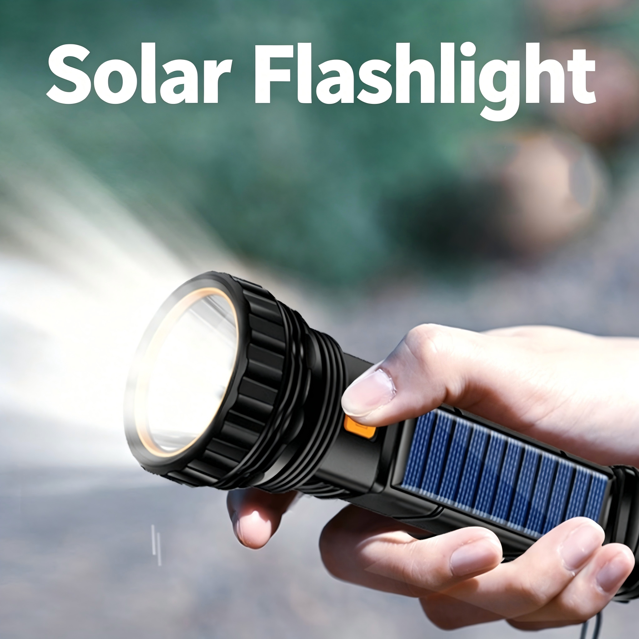 Outdoor Adventure Trips - Linterna LED Solar multifunción para exteriores,