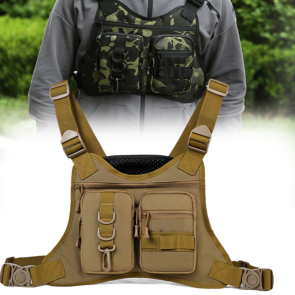 Outdoor Adventure Vest - Chaleco táctico Molle frontal para el