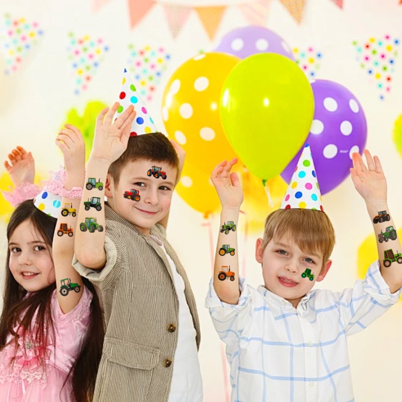 Tatuajes de aventura de granja - Outdoor Adventure Kids Party reseña y precio