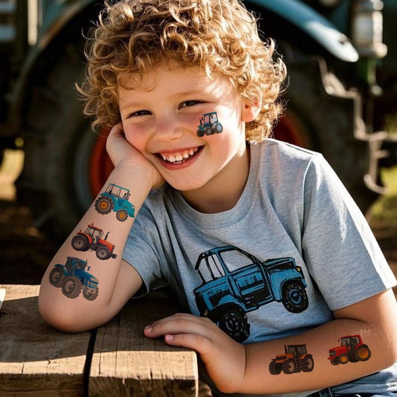 Tatuajes de aventura de granja - Outdoor Adventure Kids Party reseña y precio