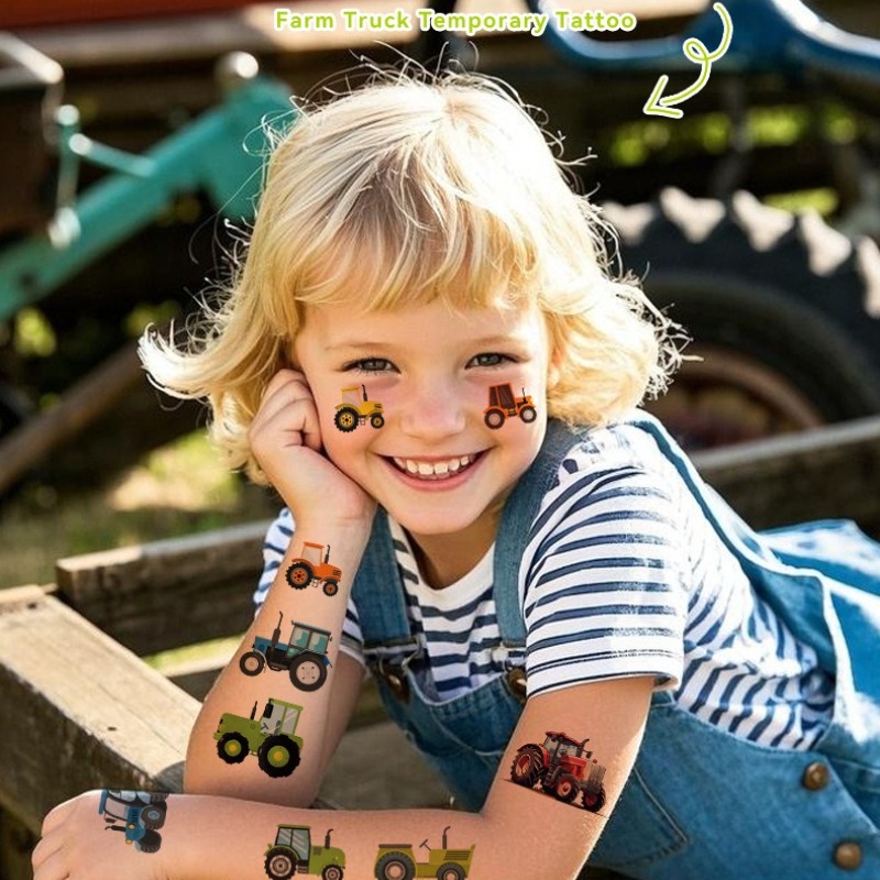 Tatuajes de aventura de granja - Outdoor Adventure Kids Party reseña y precio
