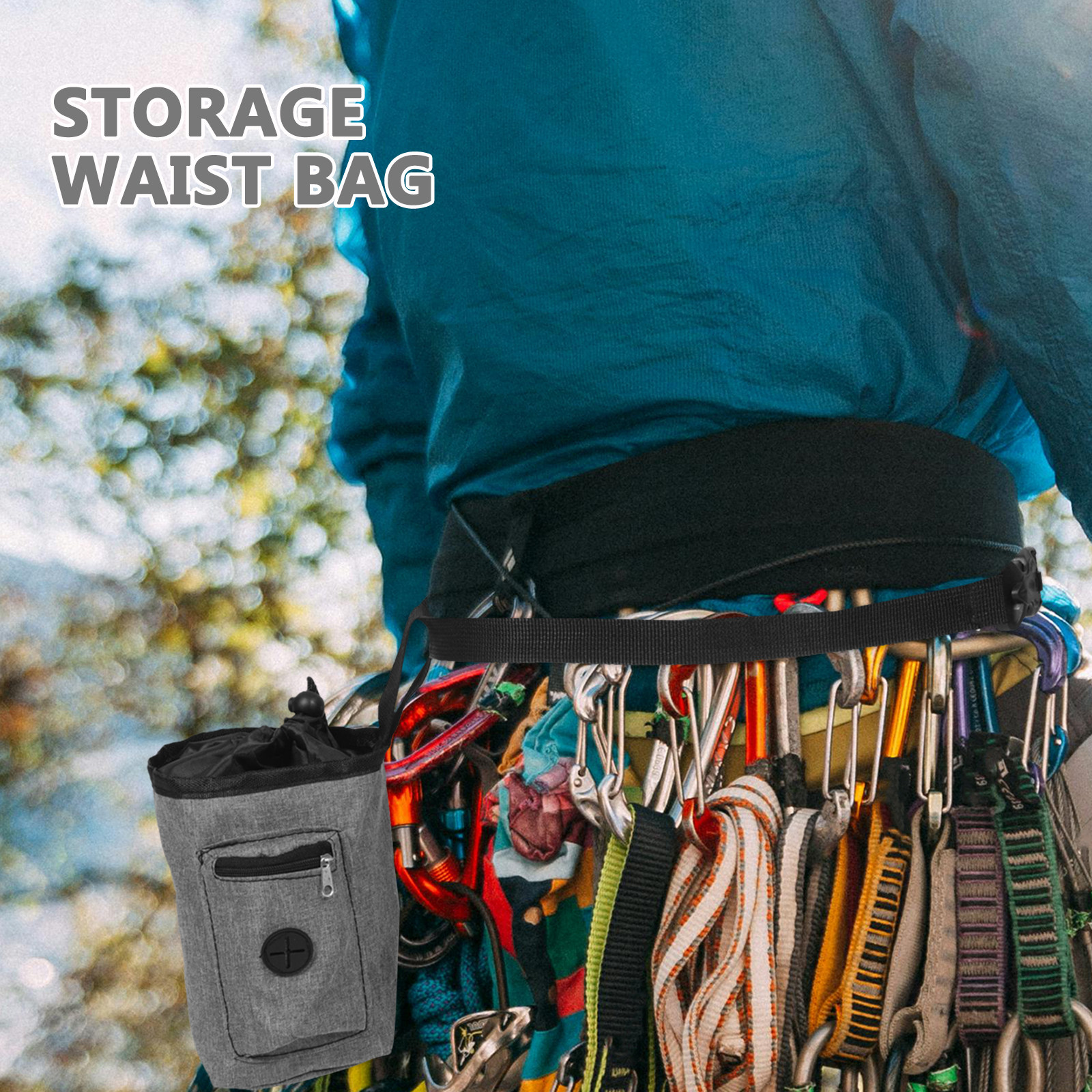 Bolsa de Tiza Antideslizante G - Chalk Bag Bouldering reseña y precio