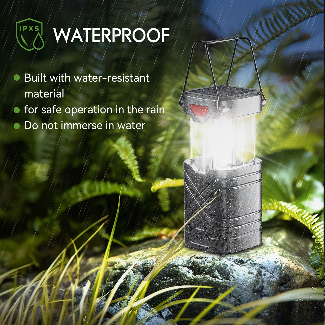 Linterna Solar para Camping, P - Outdoor Adventure Inc reseña y precio