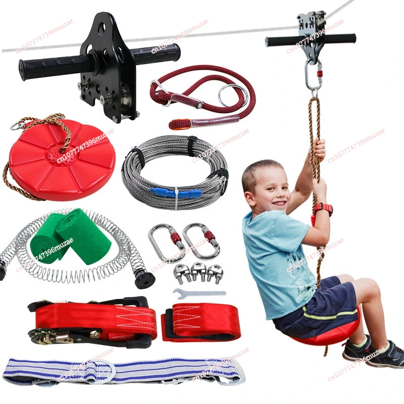 Kit de Tirolina para Niños con - Outdoor Adventure Ziplines & Waterfall reseña y precio