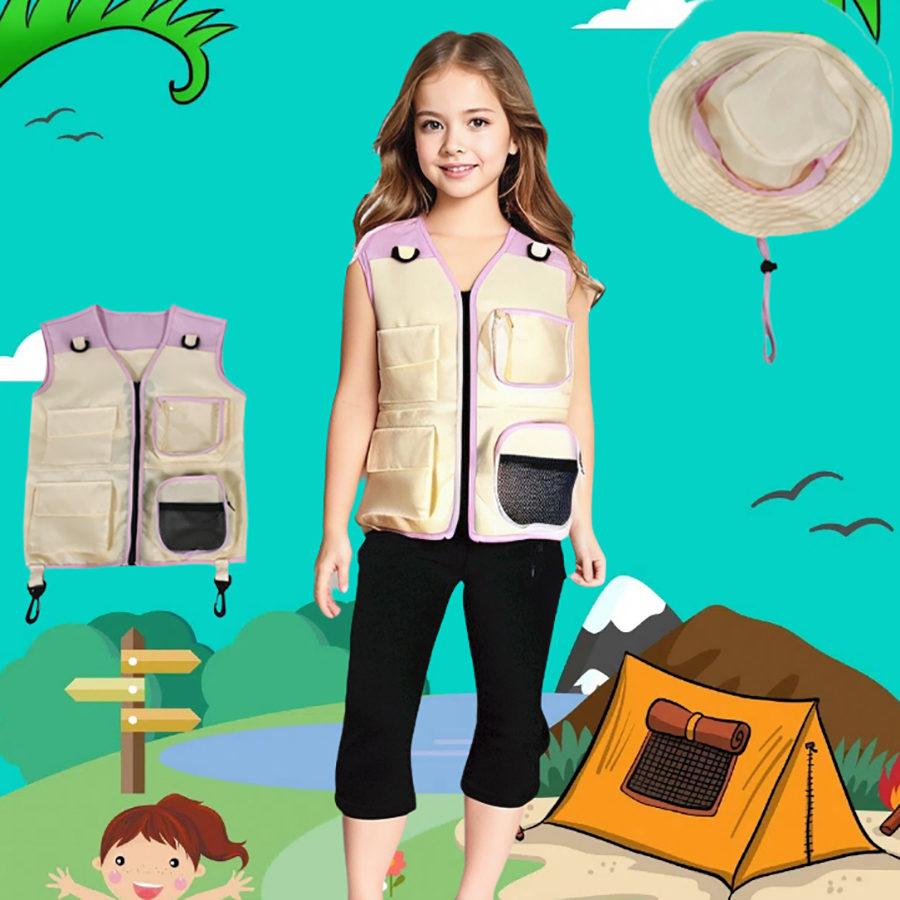 Chaleco de explorador para niñ - Outdoor Adventure Kids Party reseña y precio