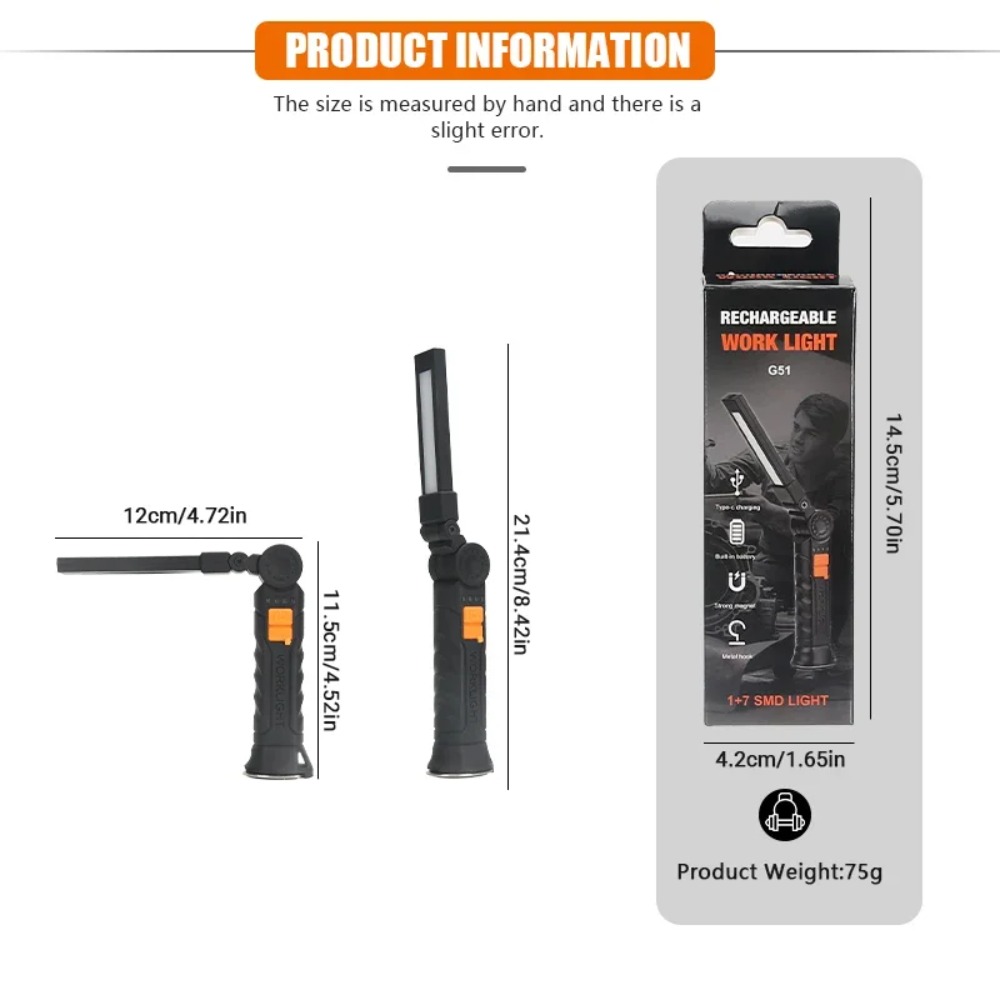 Linterna LED COB portátil, lin - Outdoor Adventure Trips reseña y precio