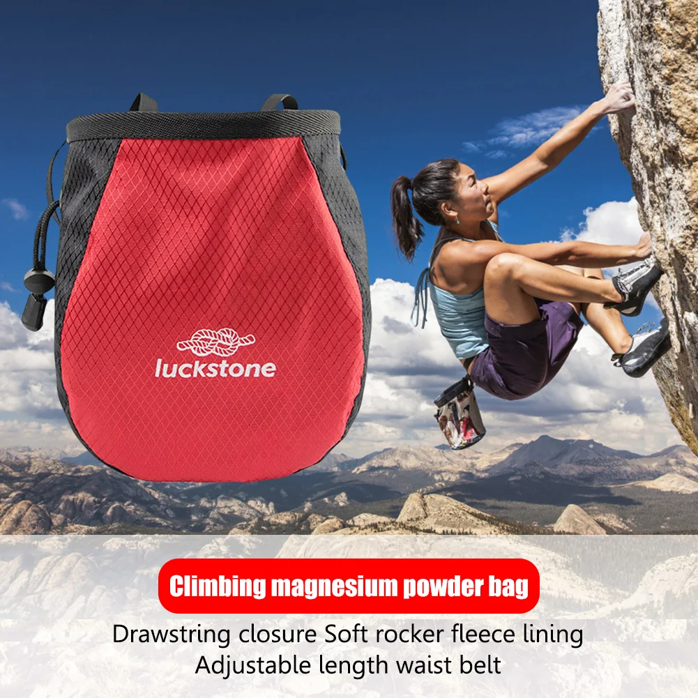 Bolsa de polvo de magnesio, bo - Chalk Bag Bouldering reseña y precio