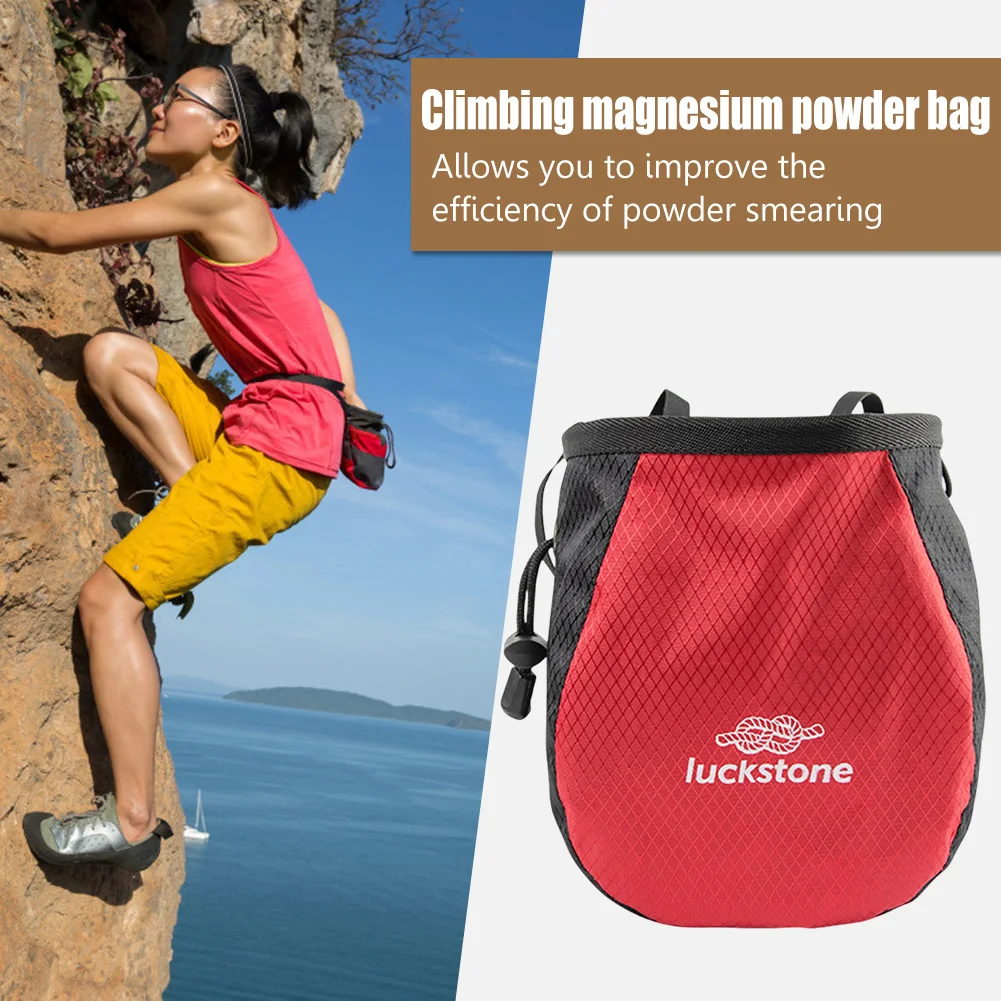 Bolsa de polvo de magnesio, bo - Chalk Bag Bouldering reseña y precio