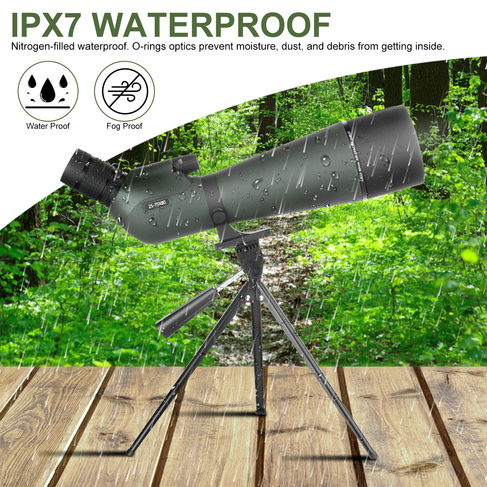 Telescopio Monocular con Zoom  - Outdoor Adventure Watches reseña y precio