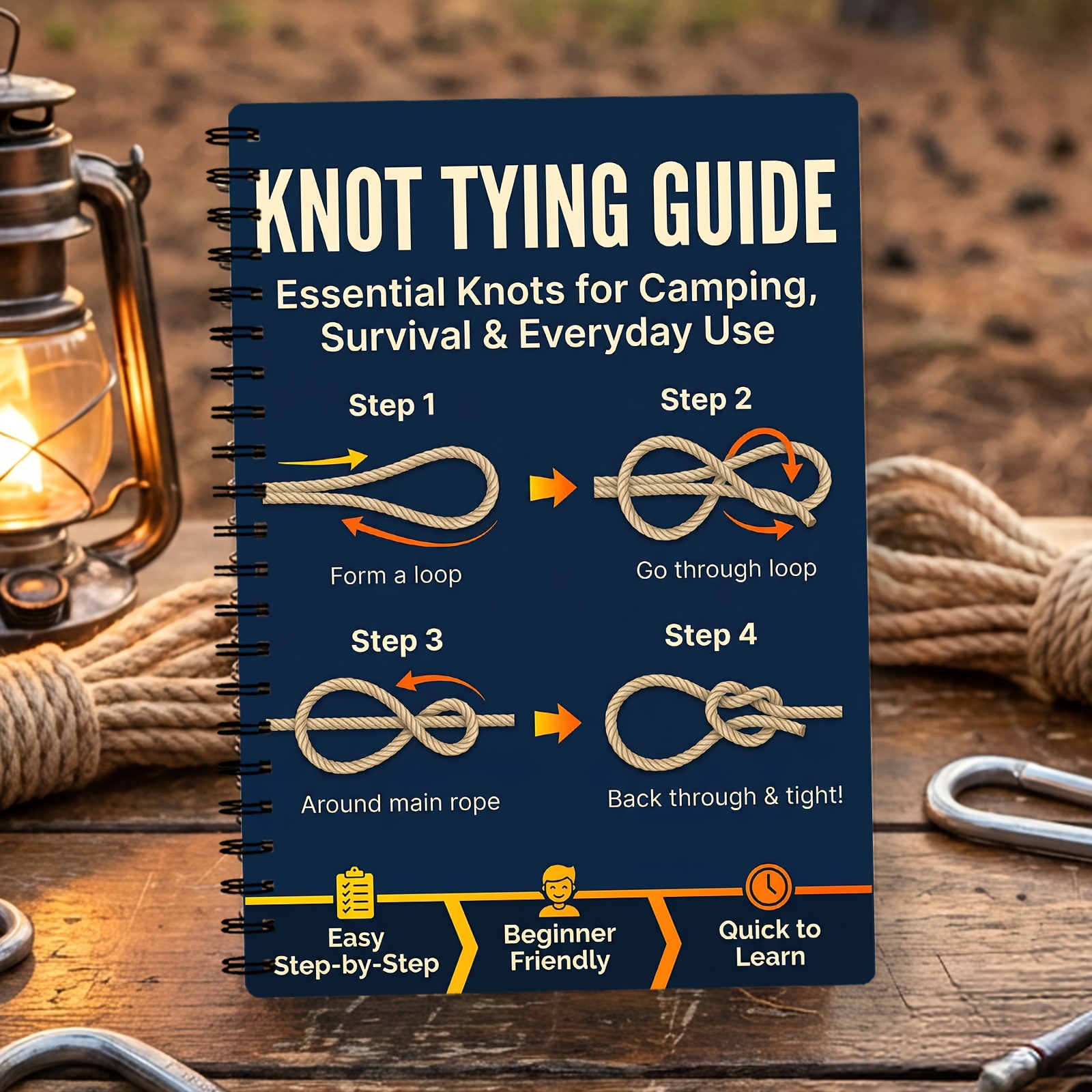 Guía paso a paso de nudos de s - Outdoor Adventure Guide reseña y precio