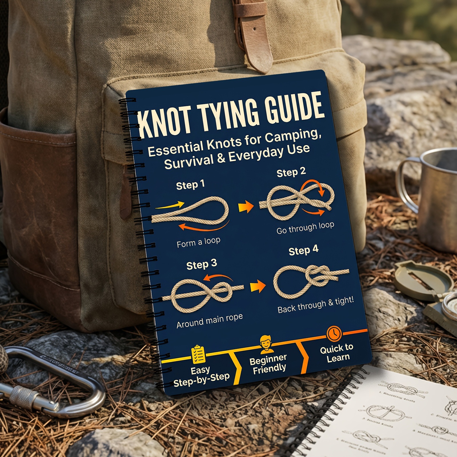 Guía paso a paso de nudos de s - Outdoor Adventure Guide reseña y precio