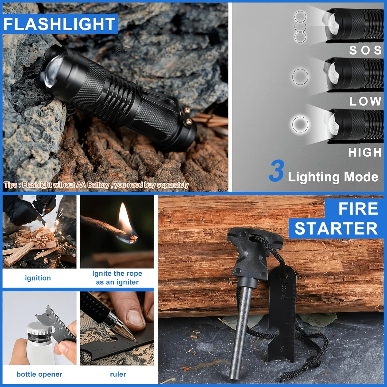 Kit de supervivencia definitiv - Outdoor Adventure Gifts reseña y precio