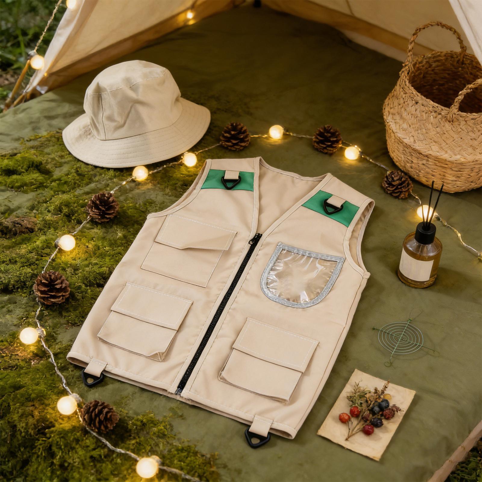 Conjunto de Chaleco y Sombrero - Outdoor Adventure Kids Party reseña y precio