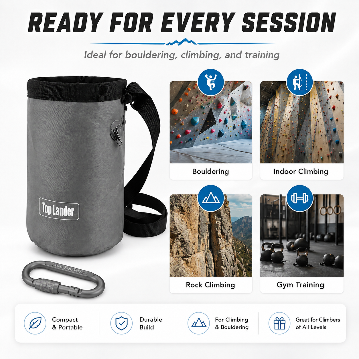 Bolsa de Tiza para Escalada co - Chalk Bag Bouldering reseña y precio
