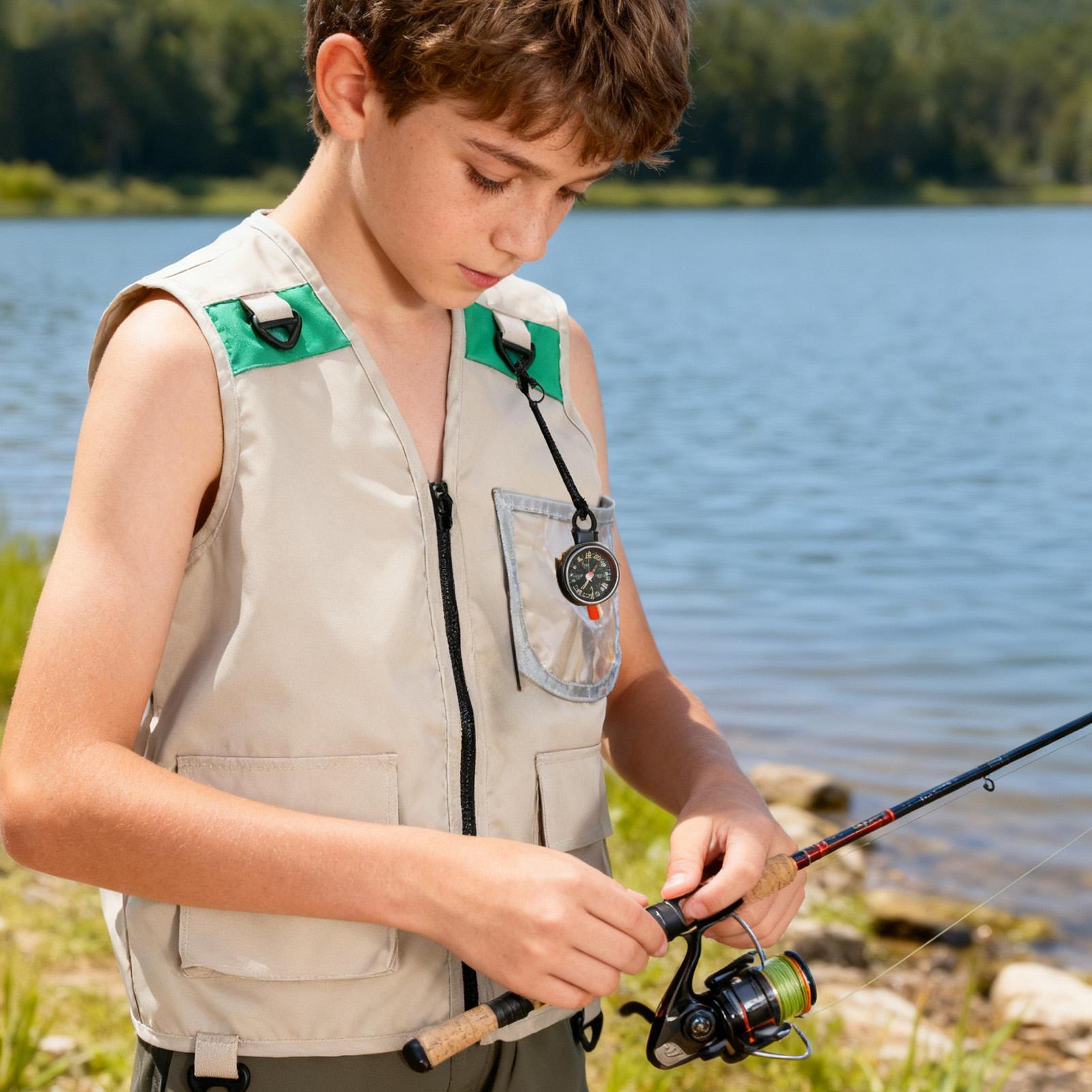 Chaleco de Pesca para Niños, C - Outdoor Adventure Kids Party reseña y precio