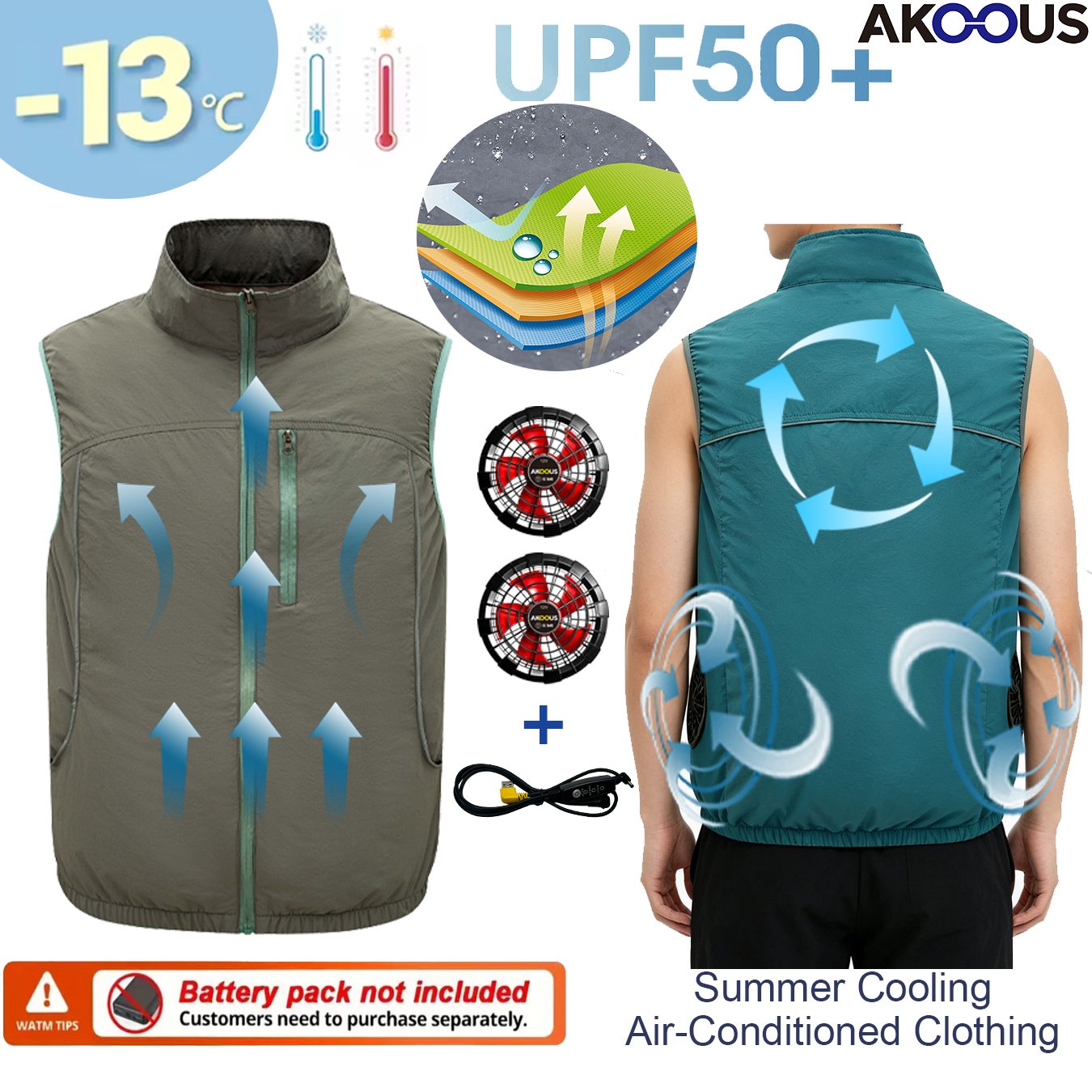 Chaleco Refrigerante USB 12V 5 - Outdoor Adventure Vest reseña y precio
