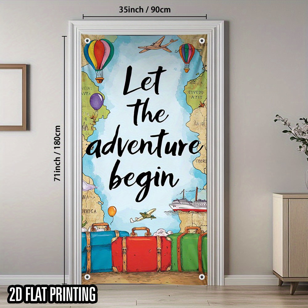 Cortina de puerta 2D, 1 pieza. - Outdoor Adventure Birthday Party reseña y precio