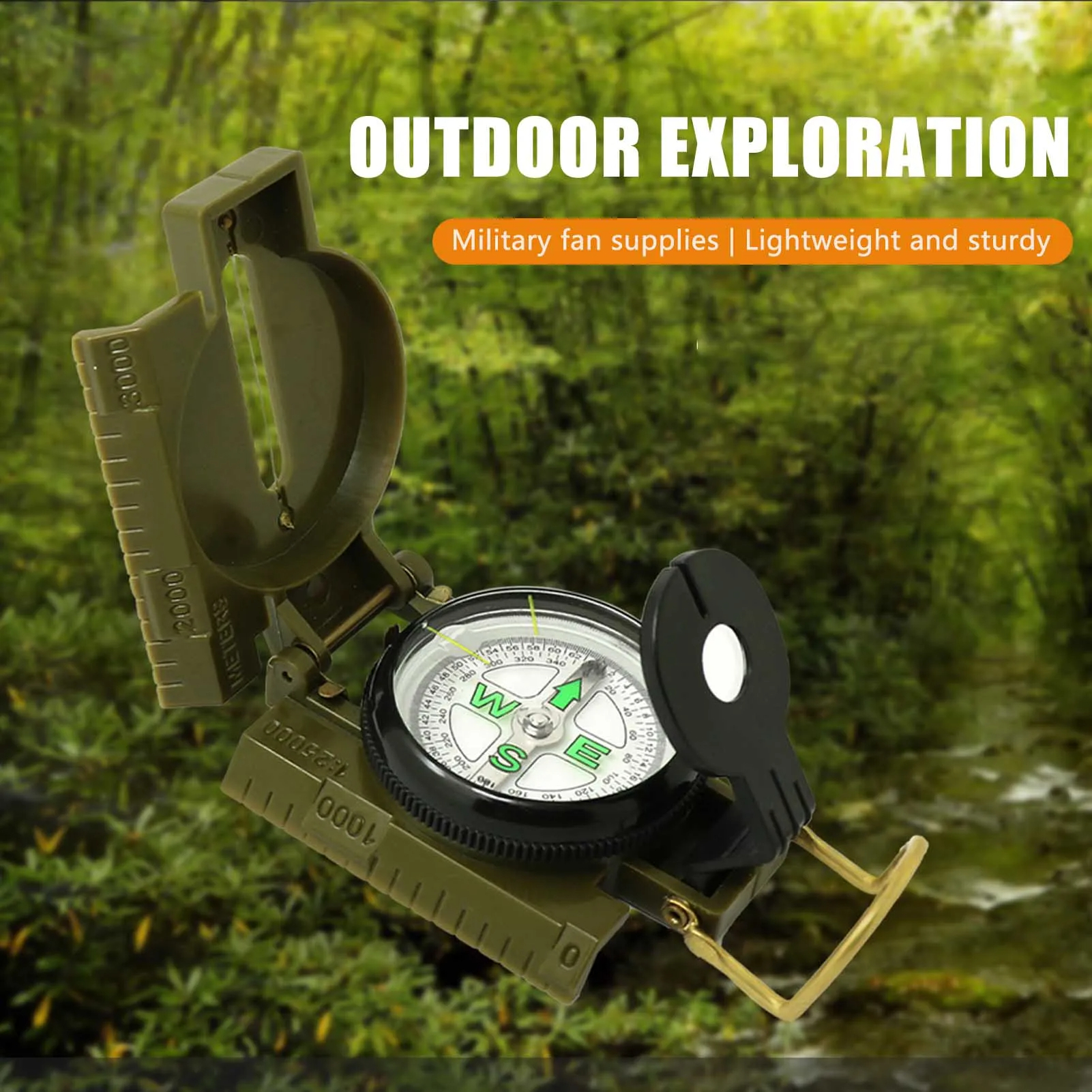 Brújula Lenticular Fosforescen - Outdoor Adventure Guide reseña y precio