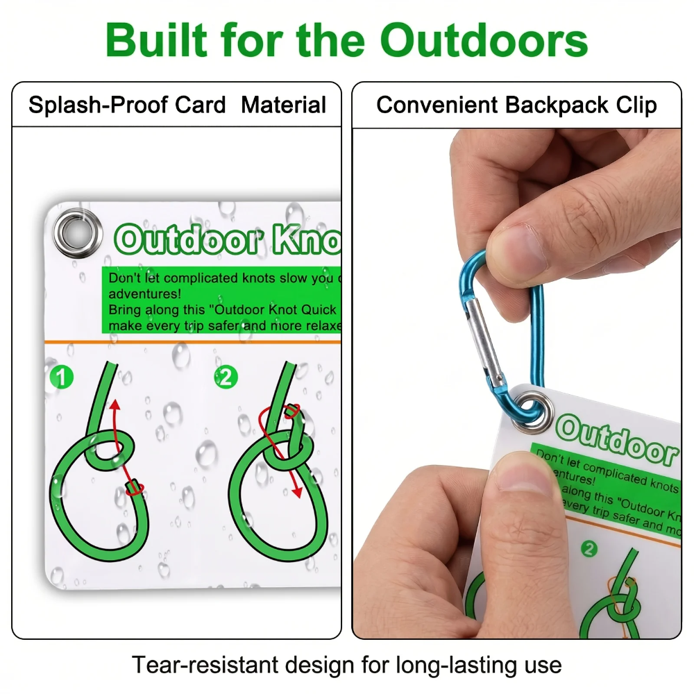 Tarjetas Guía para Atar Nudos  - Outdoor Adventure Guide reseña y precio
