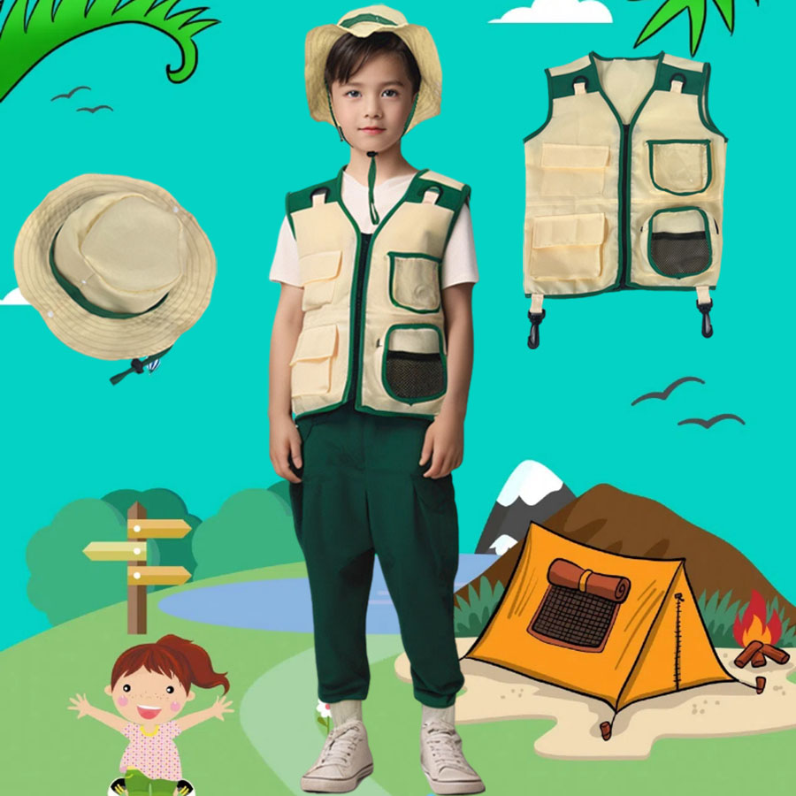 Chaleco de explorador de Campi - Outdoor Adventure Kids Party reseña y precio