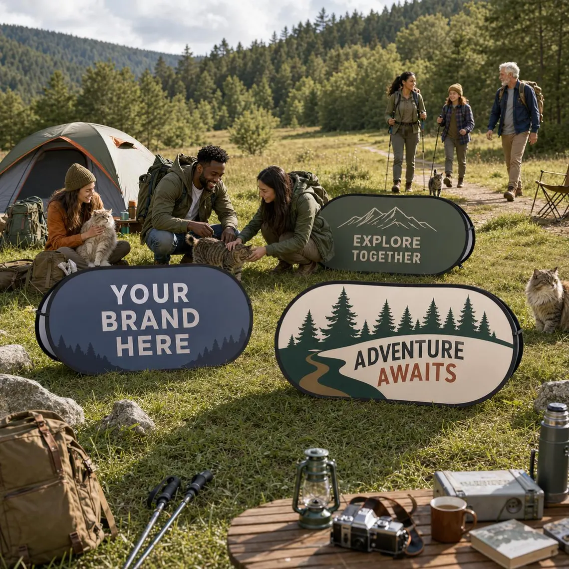 Banner Publicitario Personaliz - Outdoor Adventure Birthday Party reseña y precio