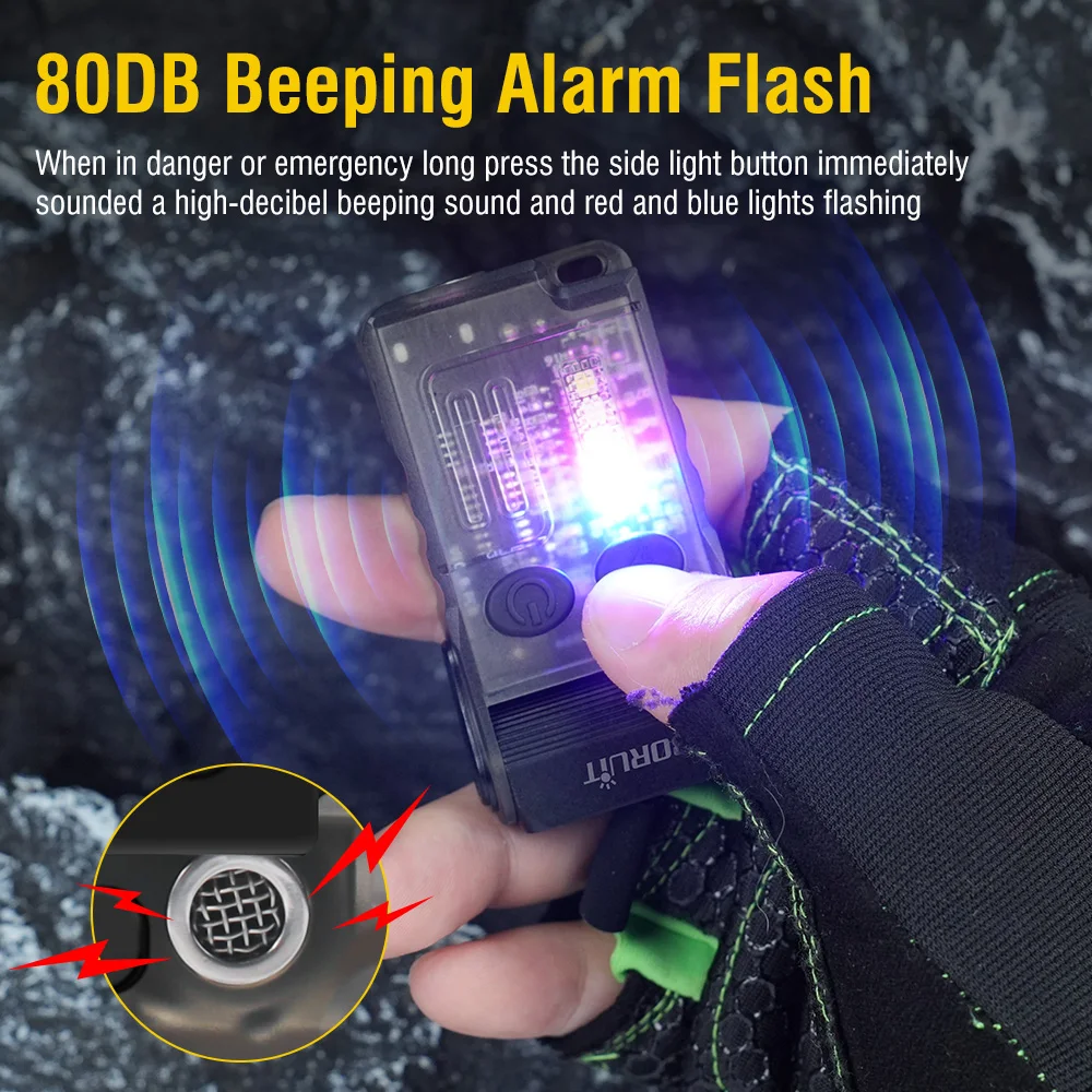 Linterna de Llavero EDC BORUiT - Outdoor Adventure Inc reseña y precio