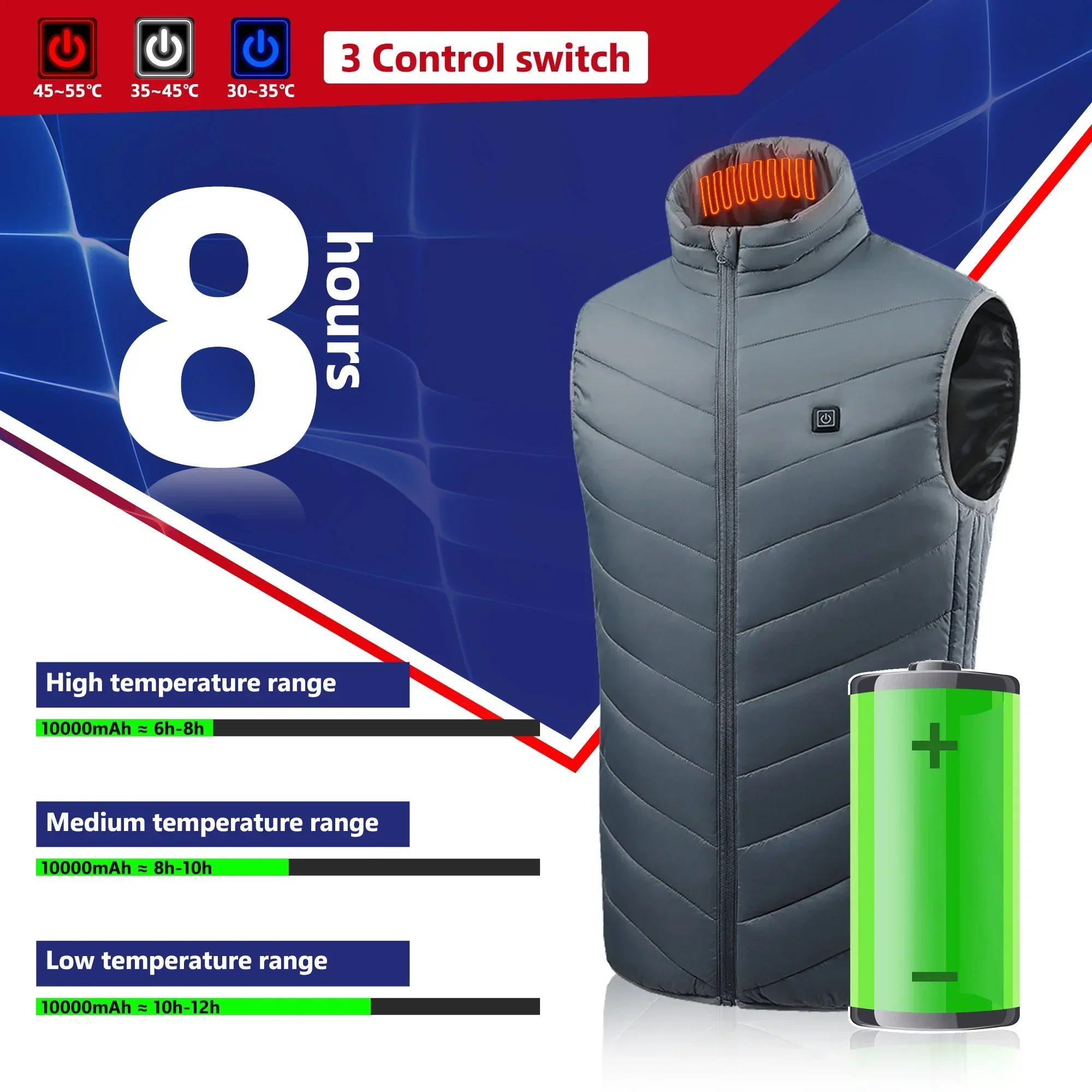 21 chaleco calefactable, chaqu - Outdoor Adventure Vest reseña y precio