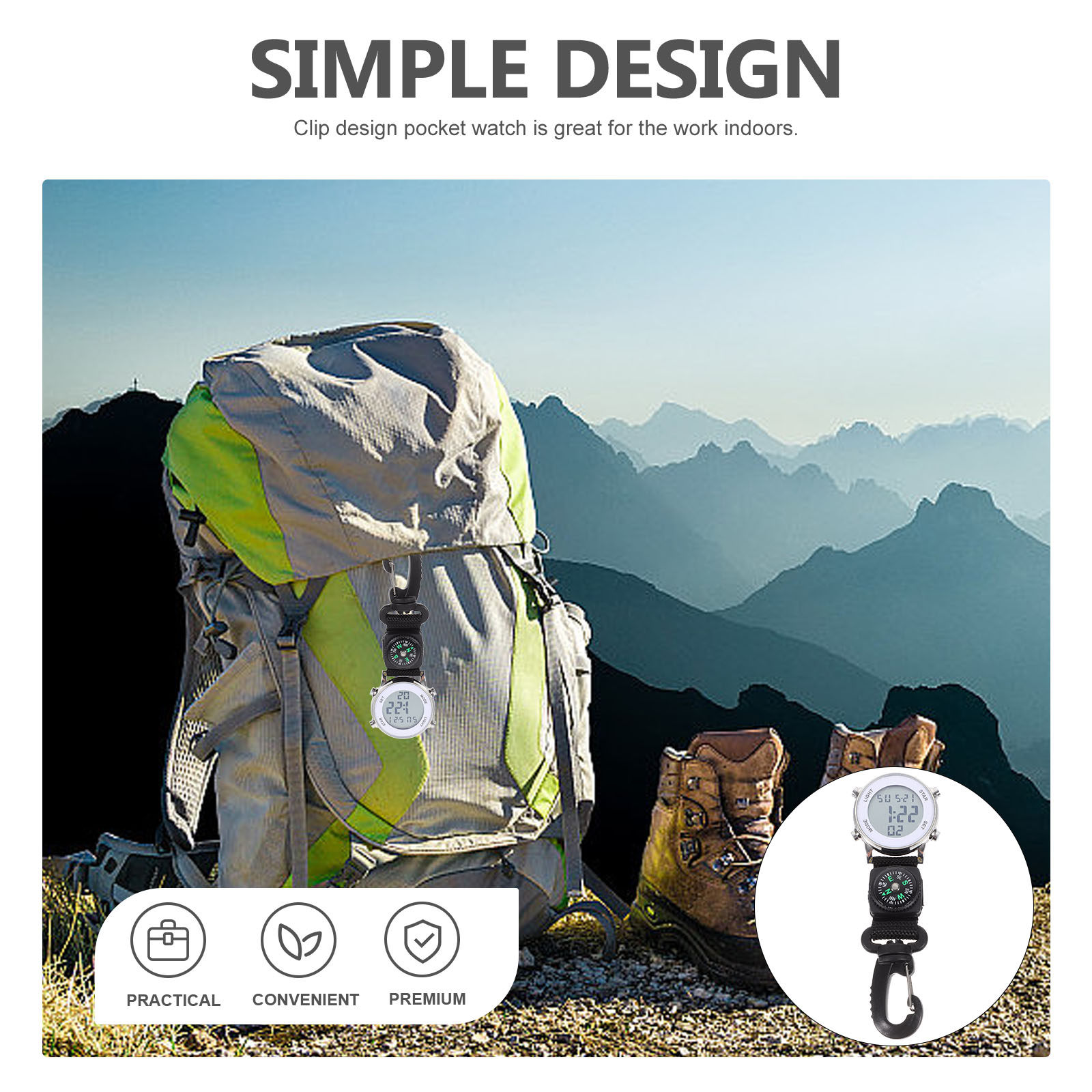 Reloj de Bolsillo Electrónico  - Outdoor Adventure Watches reseña y precio
