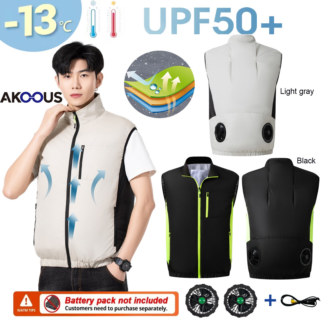 Chaleco Refrigerante USB de 12 - Outdoor Adventure Vest reseña y precio