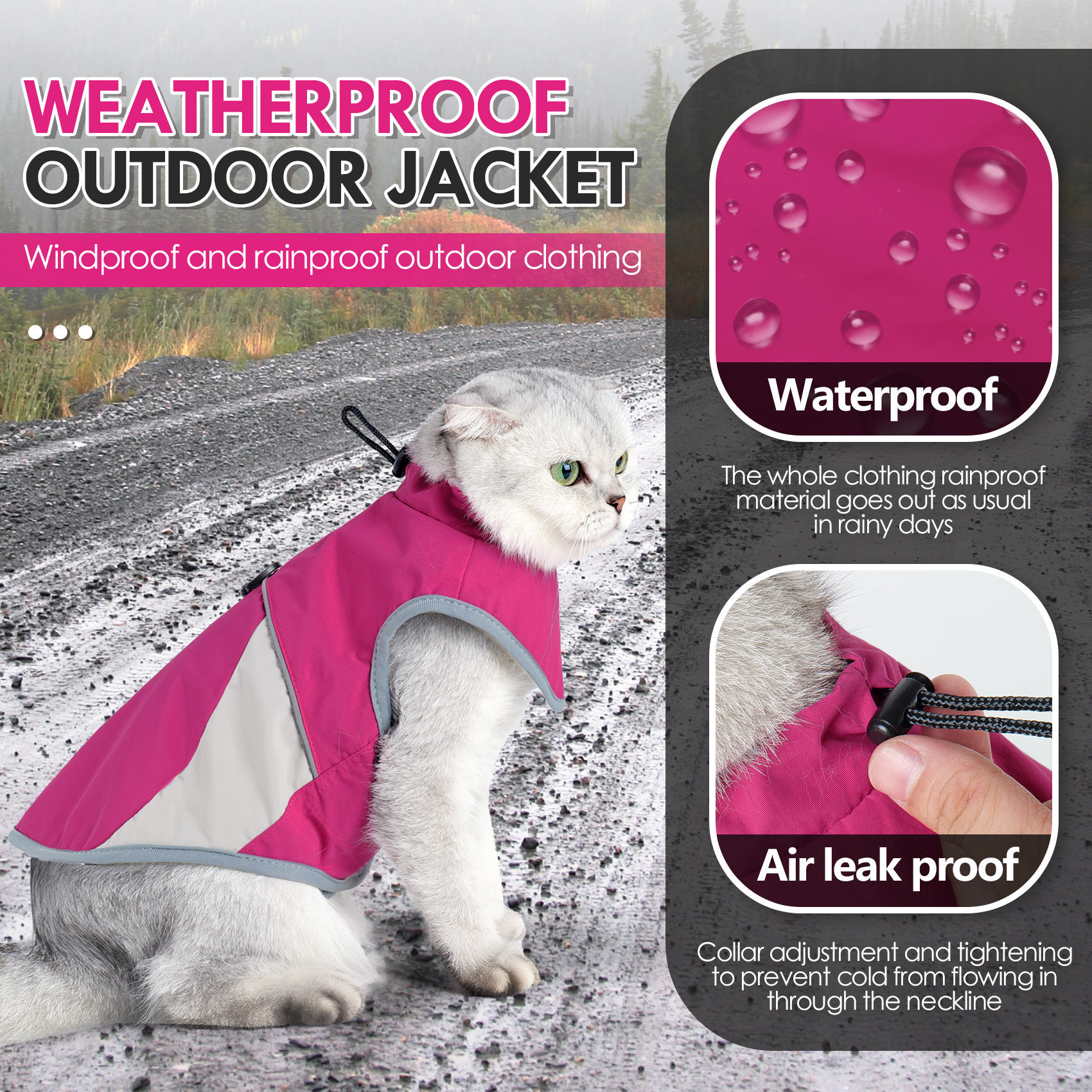 Chaqueta Impermeable Reflectan - Outdoor Adventure Windbreaker reseña y precio