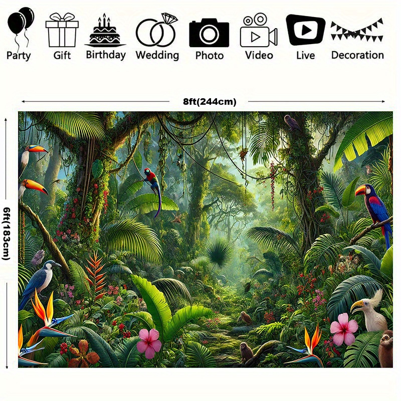 1 pieza de decoración de fondo - Outdoor Adventure Birthday Party reseña y precio
